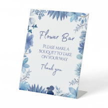 Bar Fleur Bleu Prendre Un Boquet Favoriser