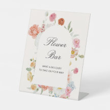 Barre à fleurs colorées de printemps Arch