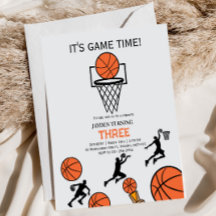 Basketball Birthday Party Invitation