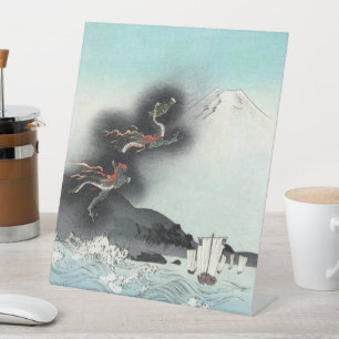 Signe De Table Bataille dans la mer de la fureur du dragon pour l