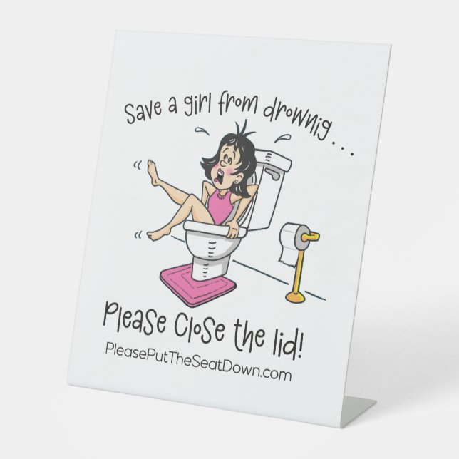 Signe De Table Bathroom Sign (Recto)