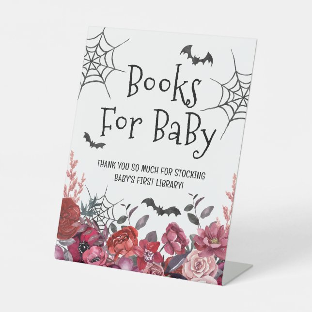 Signe De Table Bats Halloween Livres Pour Bébé (Recto)