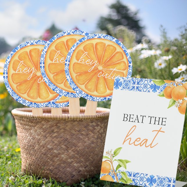 Signe De Table Battre la chaleur | Baby shower Little Cutie (Beat the heat - baby shower sign | Little Cutie is on the way)
