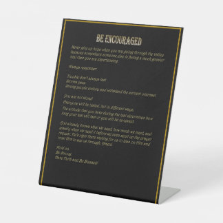 Signe De Table Be Encouraged - Pedestal Sign