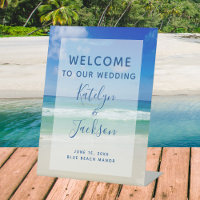 Belle plage Bienvenue à notre océan Mariage
