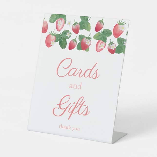Signe De Table Berry Sweet Cartes Et Cadeaux Fraise (Recto)
