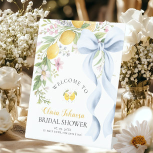Signe De Table Bienvenue à Notre Mariage avec une Pincée de Citro
