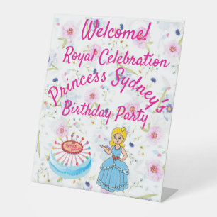 Signe De Table Bienvenue au Royal Celebration Princess Birthday