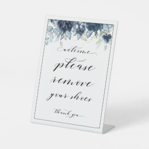 Signe De Table Bienvenue S'Il Vous Plaît Enlever Vos Chaussures P