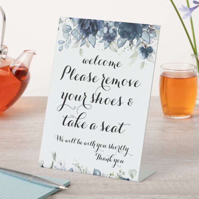Signe De Table Bienvenue S'Il Vous Plaît Enlever Vos Chaussures P (In SItu)