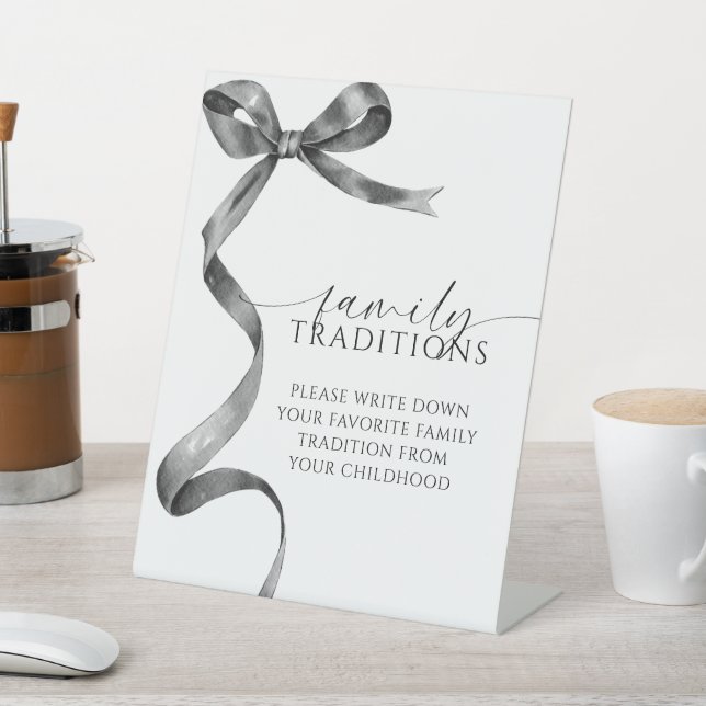 Signe De Table Black Bow Traditions Familiales Favorites Jeu (In SItu)