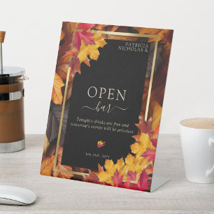Signe De Table Black Magic rencontre Rustic Golden Autumn Open Ba