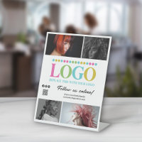 Blancez votre logo Photos QR Code Social Media Pro