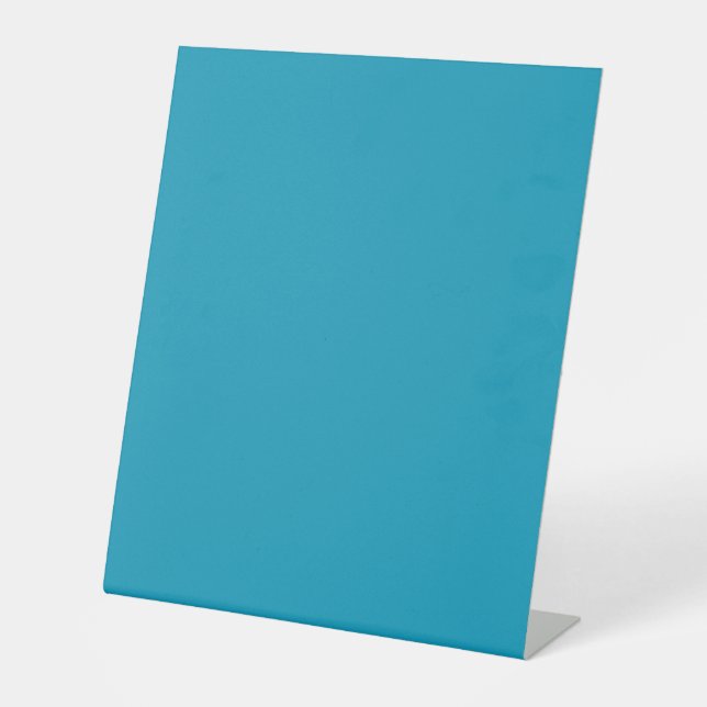 Signe De Table Bleu-vert (couleur solide) (Recto)