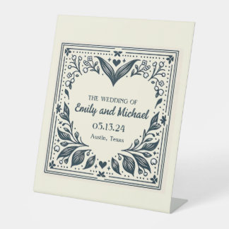 Signe De Table Blooms éternels