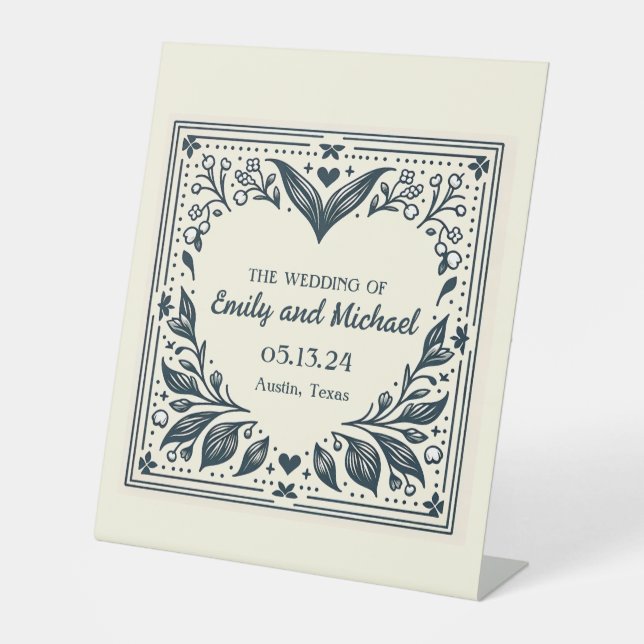 Signe De Table Blooms éternels (Recto)