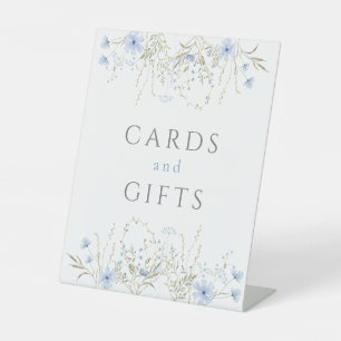 Signe De Table Blue Periwinkle Fleur sauvage Mariage Favor Cadeau