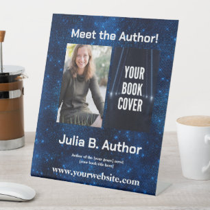 Signe De Table Blue Sci-Fi Author Event Book Launch