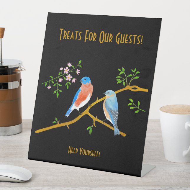 Signe De Table Bluebirds (In SItu)