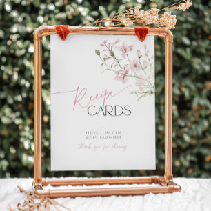 Signe De Table Blush Pink Floral Love est dans Fleur Recette Cart