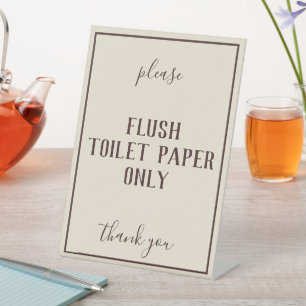 Signe De Table Bohème rustique Salle de bain de blé Sérénissime C
