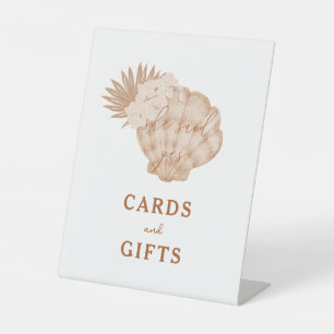 Signe De Table Boho Beach Seashell Fêtes des mariées cartes et ca
