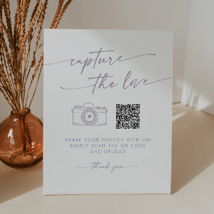 Signe De Table Boho Chic Dusty Purple Capturez le Mariage d'amour