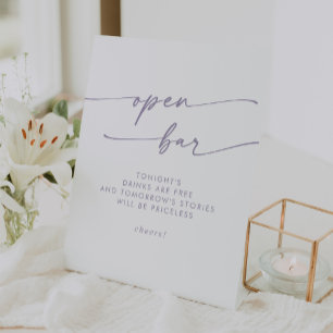 Signe De Table Boho Chic Dusty Purple Open Bar Mariage