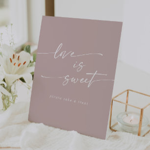 Signe De Table Boho Chic Dusty Rose Rose Love Is Sweet Mariage