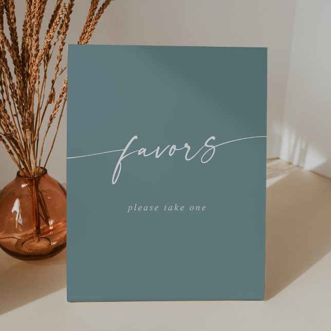 Signe De Table Boho Chic Modern Seafoam Mariage Turquoise Faveurs (Créateur téléchargé)