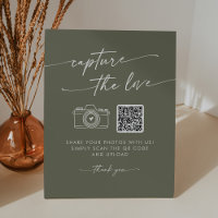Boho Chic Olive Green Capturez le Mariage d'amour