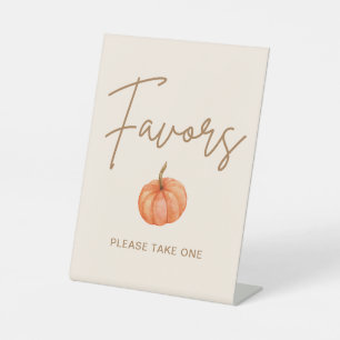 Signe De Table Boho Citrouille Baby shower Faveur
