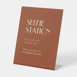 Signe De Table Boho Deco d'automne   Station Selfie de rouille