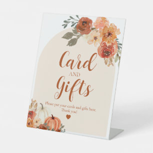 Signe De Table Boho Fall Un Petit Citrouille Automne Cartes et Ca