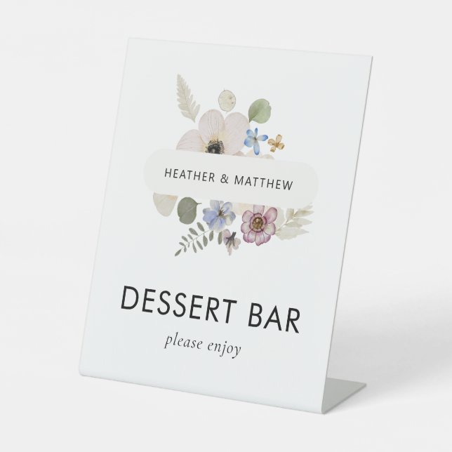 Signe De Table Boho floral (Recto)