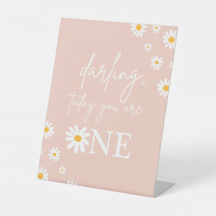 Signe De Table Boho Floral Daisy Super Anniversaire Décor