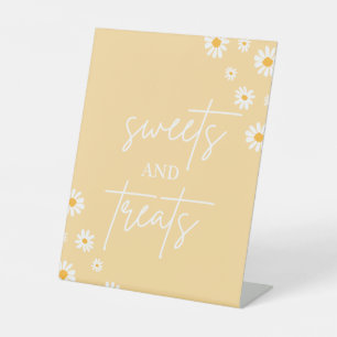 Signe De Table Boho Floral Daisy Super Anniversaire Sweets & Trai