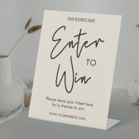 Boho Modern Beige Company Raffle Entrez pour gagne