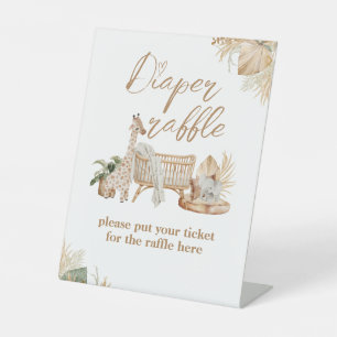 Signe De Table Boho Modern Heart Police Baby shower couche