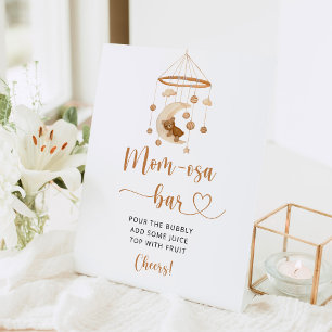 Signe De Table Boho nursery Momosa bar Signal de piédestal