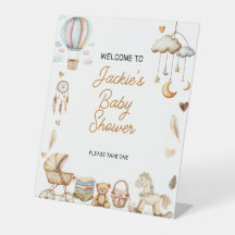 Boho Rainbow Watercolor Baby shower