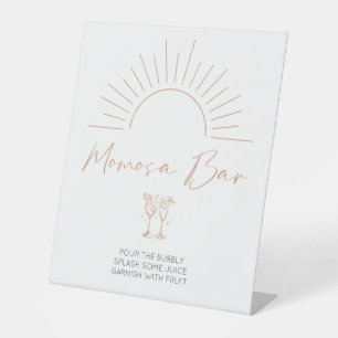 Signe De Table Boho Sun Baby shower Momosa Bar