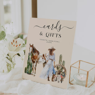 Signe De Table Boho Western Enterrement de Vie de Jeune Fille C
