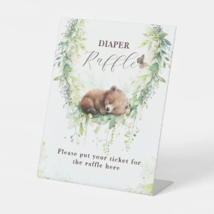 Signe De Table Bois Animaux Végétation Bébé Garçon Douche couche