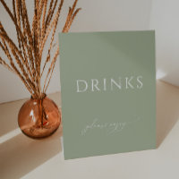 Boissons Baby showers vertes de Sage Whimsical