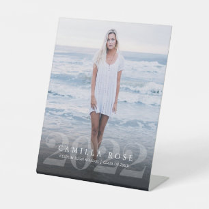 Signe De Table Bold Elegance 2022 Graduation Photo Faire-part