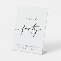 Bonjour Quarante-40e anniversaire