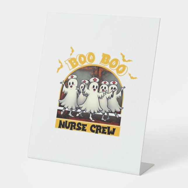 Signe De Table BOO BOO CREW CLASSIC NURSE HALLOWEEN T-SHIRT Overs (Recto)
