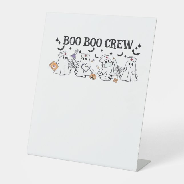Signe De Table Boo Boo Crew Halloween Classic T-Shirt (Recto)