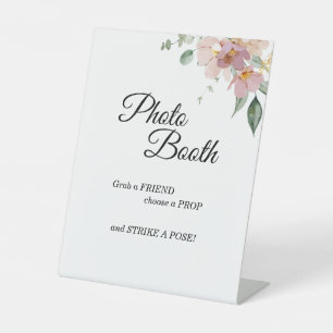 Signe De Table Booth photo Vintage rose et mauve Mariage